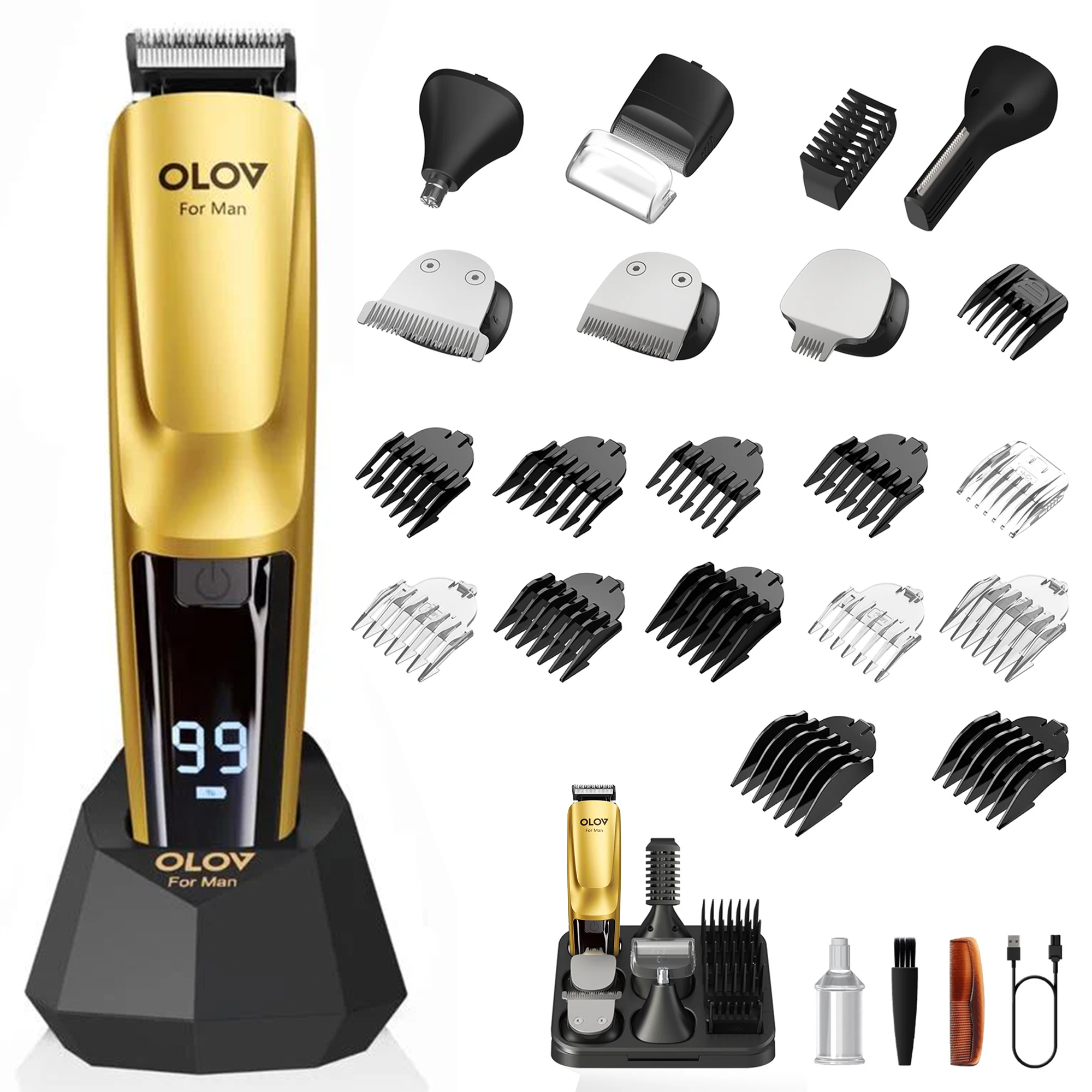 OLOV® Titan1.0 Facial & Body Hair Grooming Kit