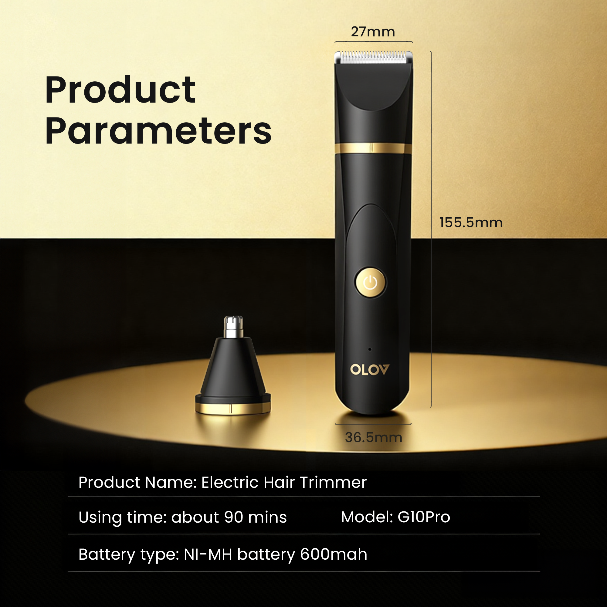 OLOV® G10Pro Body & Groin Hair Trimmer
