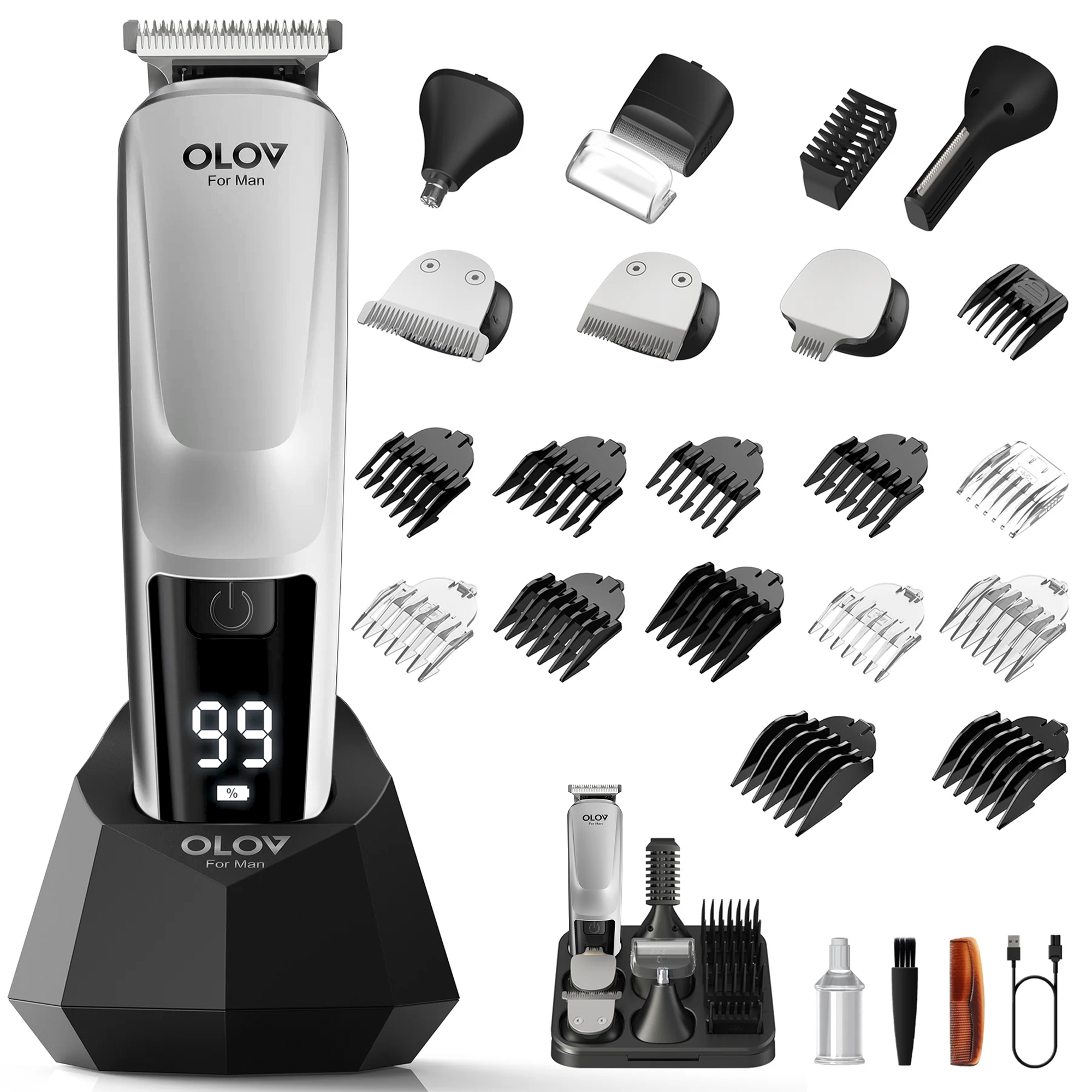 OLOV® Titan1.0 Facial & Body Hair Grooming Kit