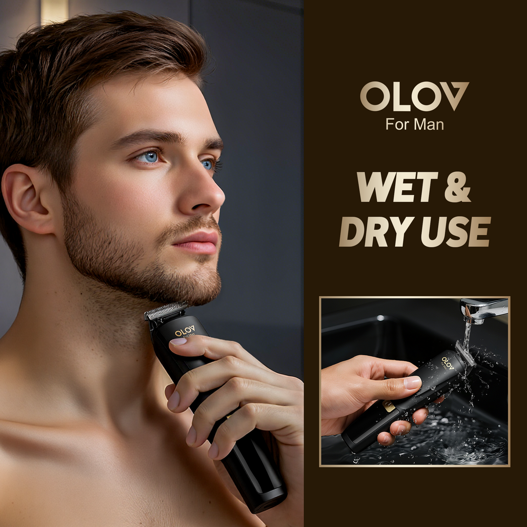 OLOV® For Man Beard Trimmer, 21 Piece All-in-One Mens Grooming Kit and ...