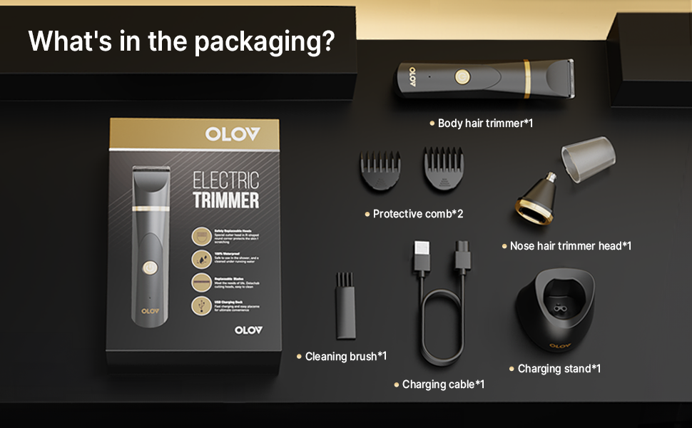 OLOV® G10Pro Body & Groin Hair Trimmer