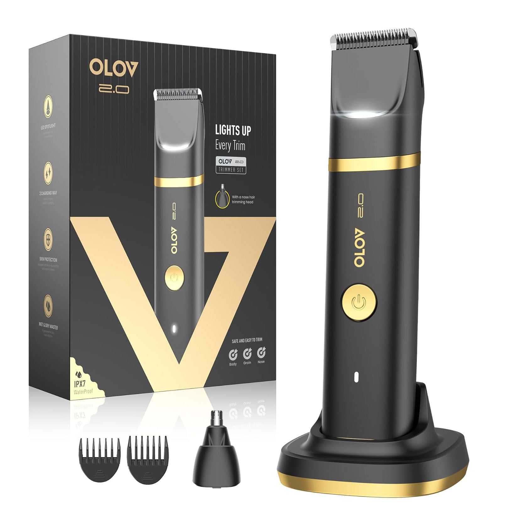 OLOV® 2.0 Groin & Body Hair Trimmer for Men