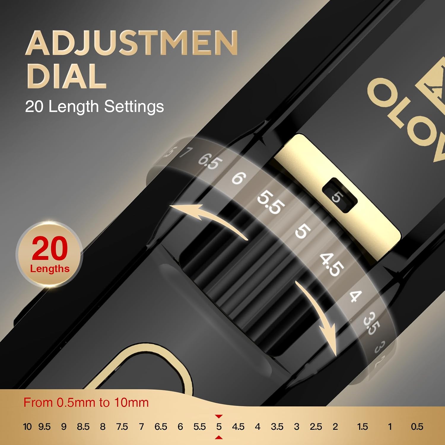 OLOV-X The Beard Hedger Premium Men's Beard Trimmer