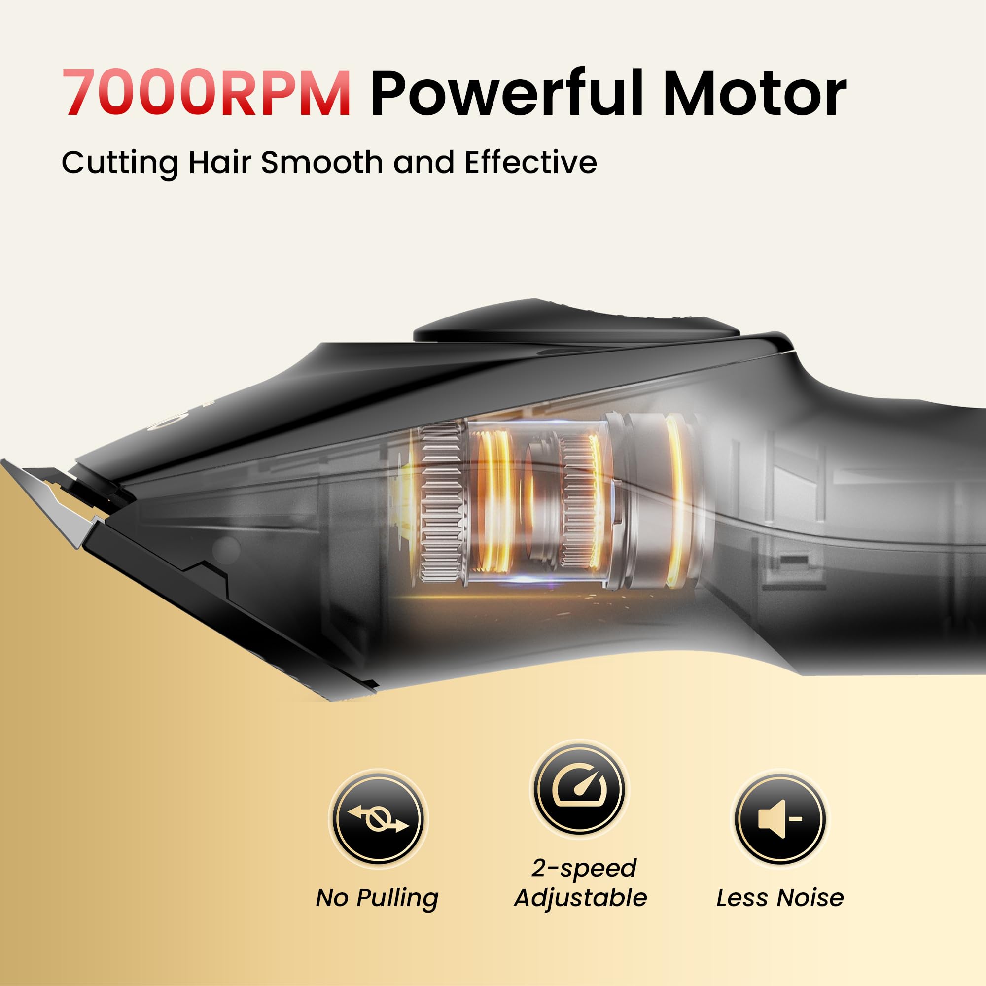 OLOV Cordless Rechargeable Hair Clipper & Trimmer