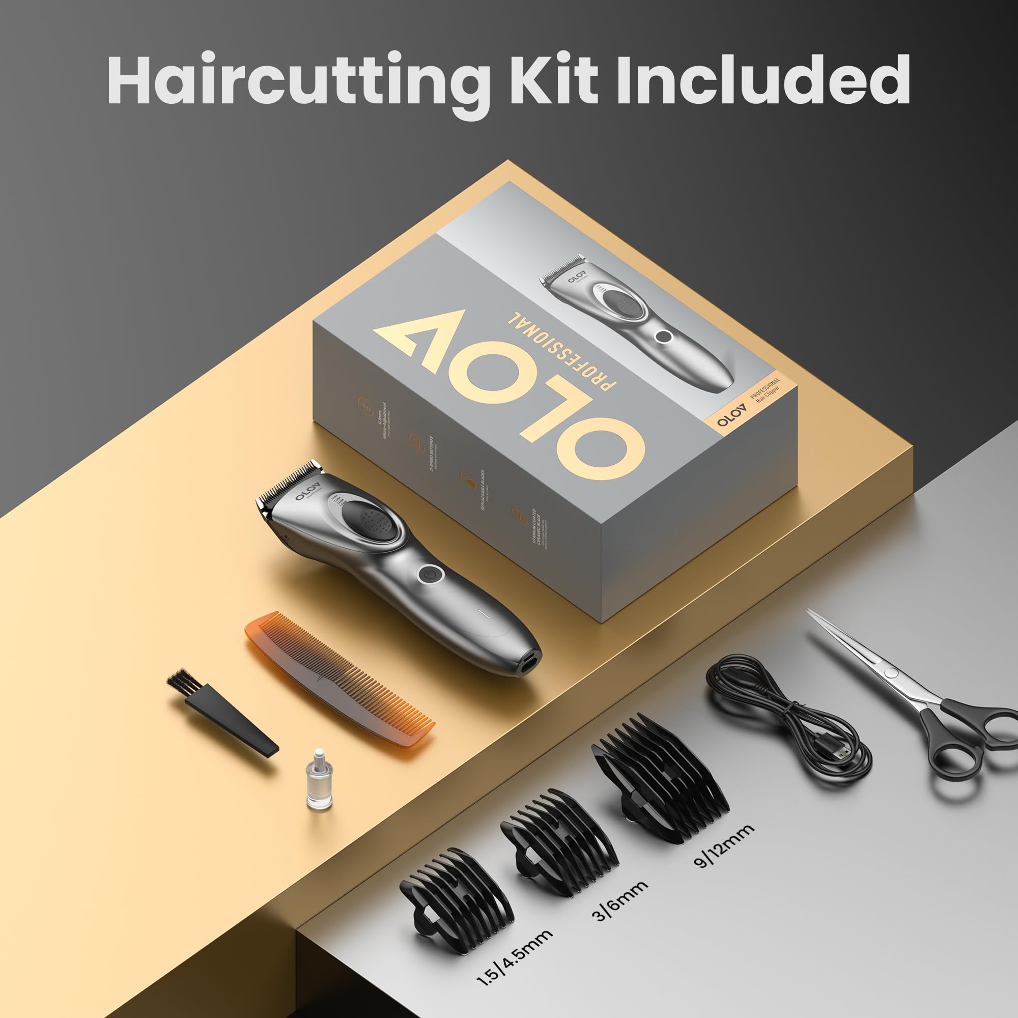 OLOV Cordless Rechargeable Hair Clipper & Trimmer