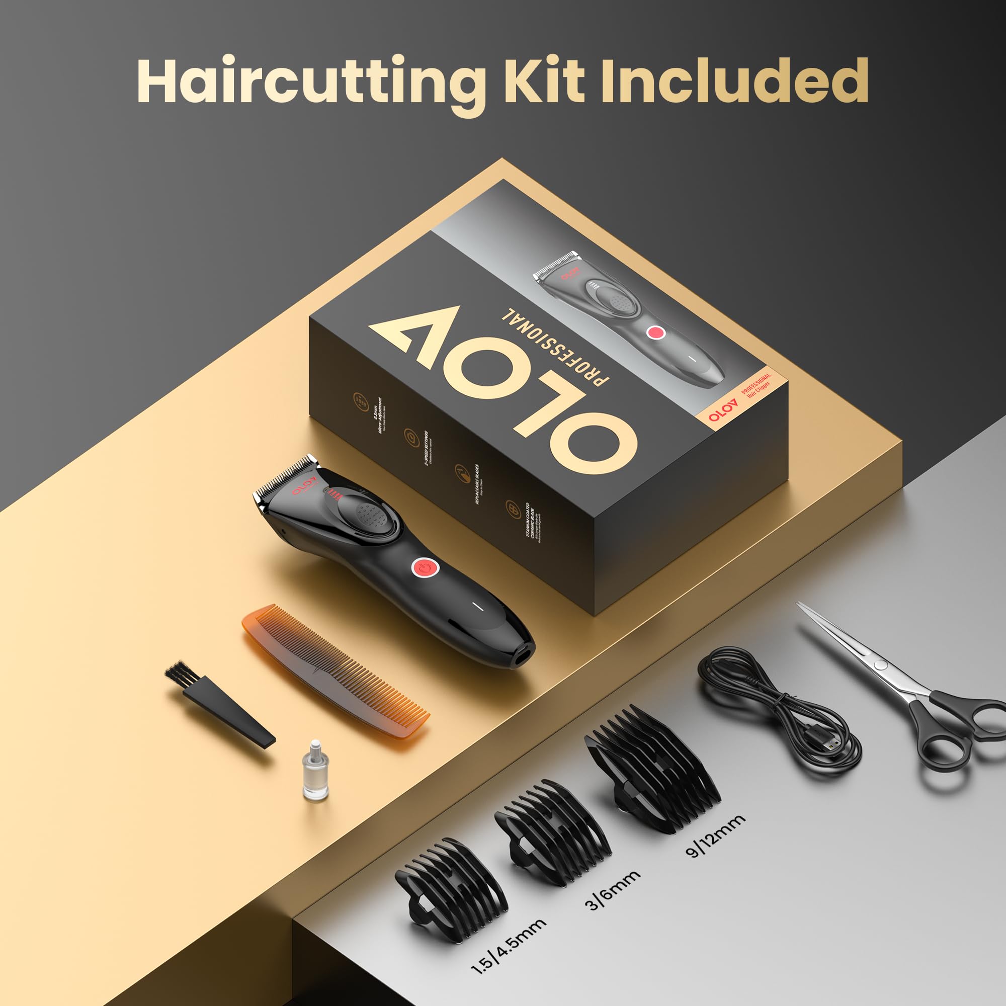 OLOV Cordless Rechargeable Hair Clipper & Trimmer