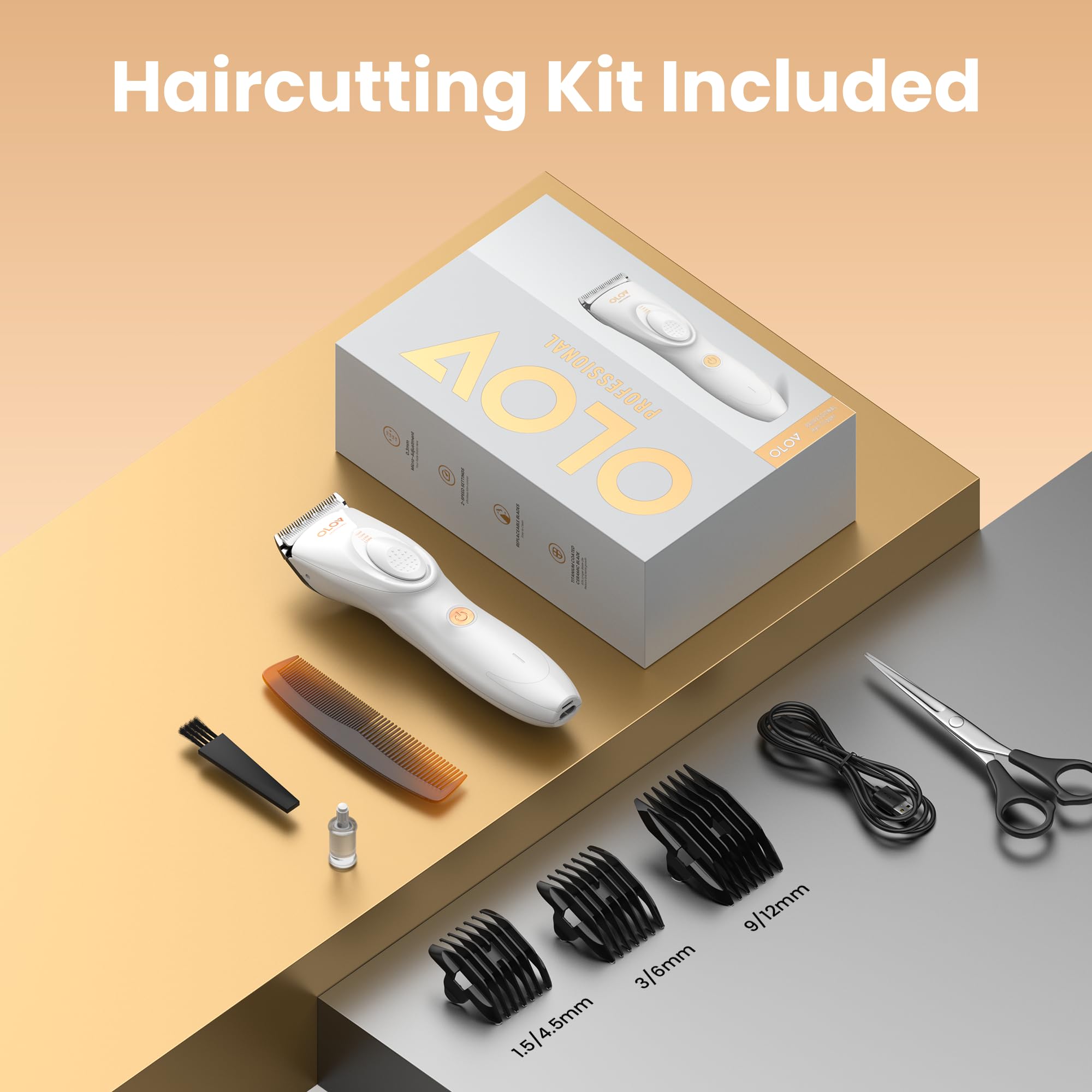 OLOV Cordless Rechargeable Hair Clipper & Trimmer