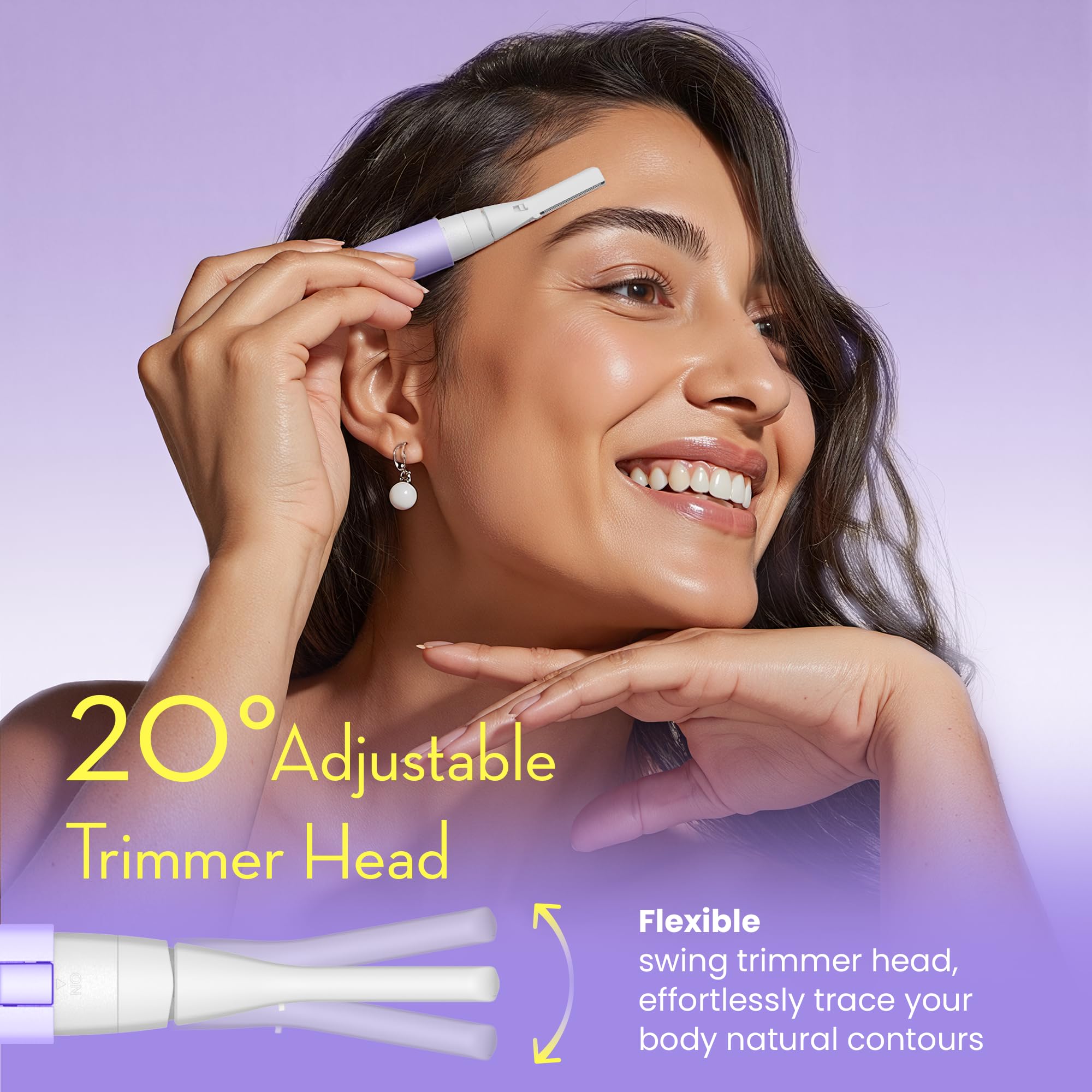 OLOV® Women Facial Hair Removal , Painless Eyebrow Trimmer