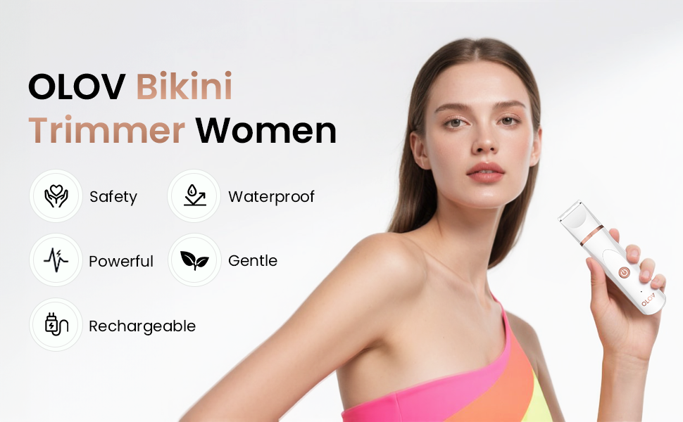 OLOV® L10Pro Body Hair Trimmer + Nose Hair Head